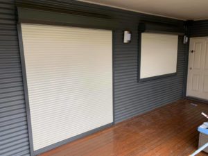 roller shutters view from inside living room