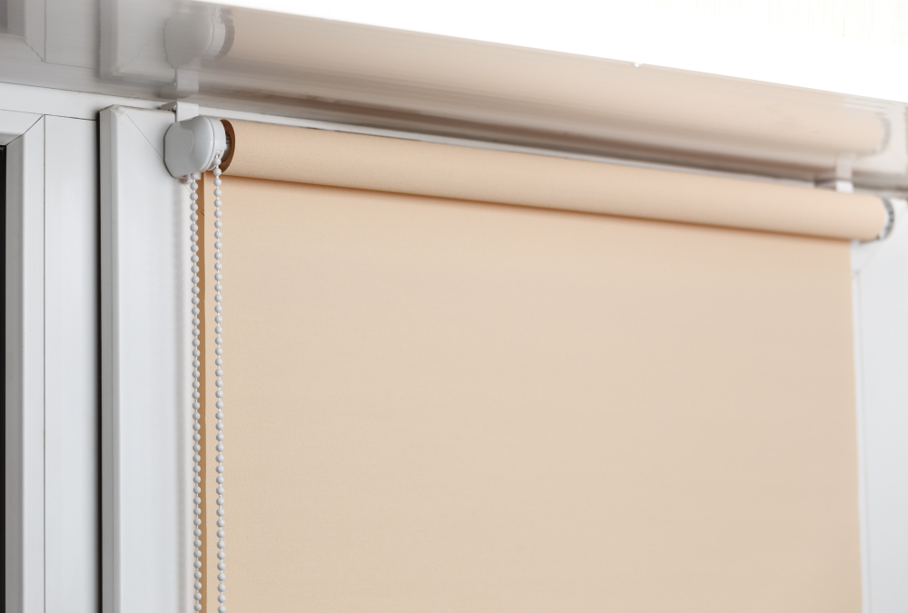 cream coloured roller blinds
